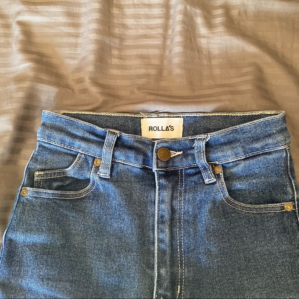 Rollas high rise flare jeans
